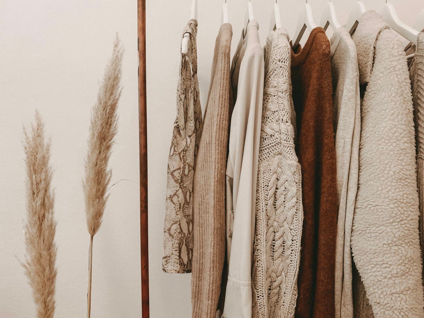 A rail of knitwear